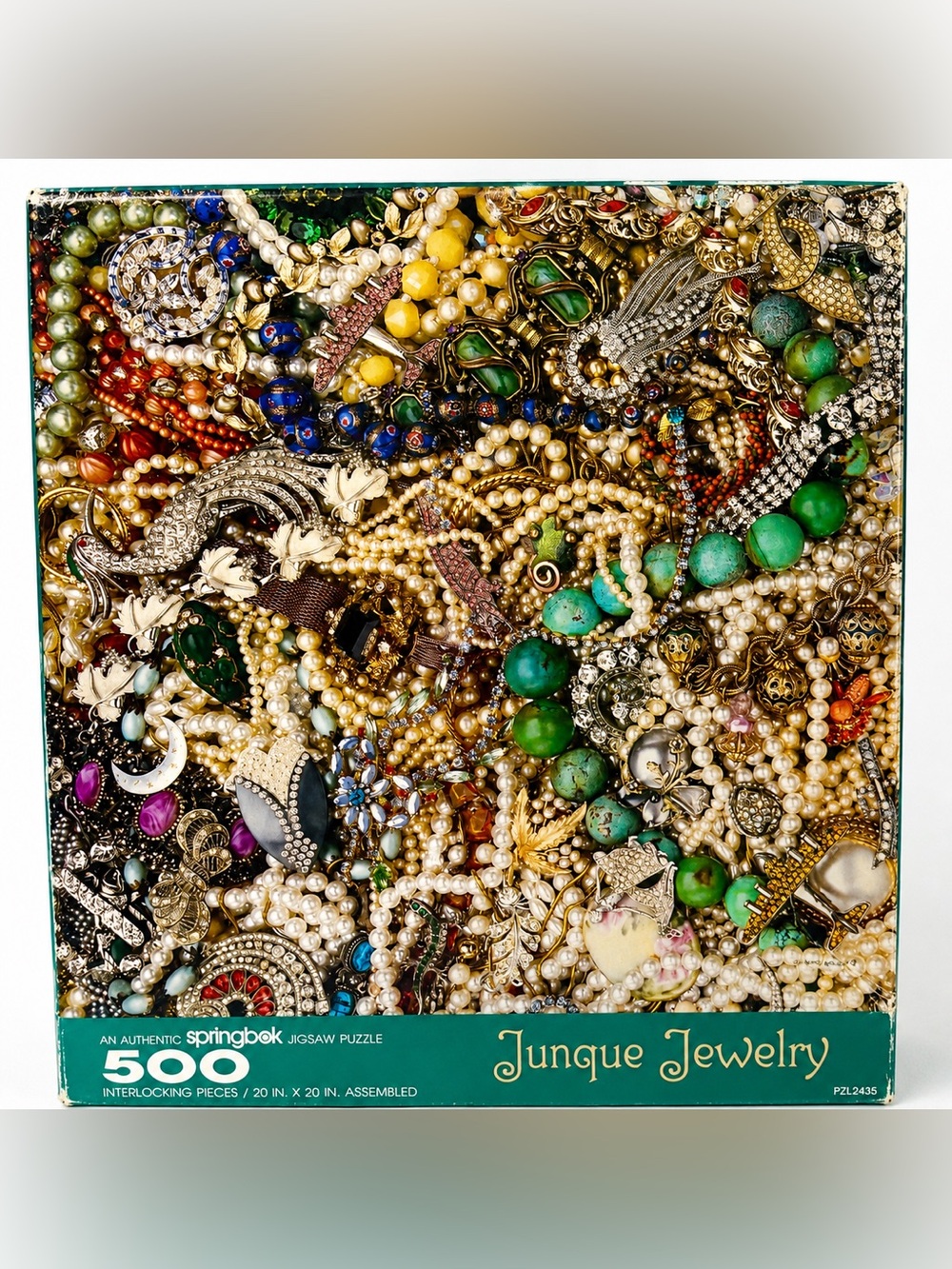 Springbok Junque Jewelry 500 Piece Jigsaw Puzzle COMPLETE Hallmark 20x20 USA